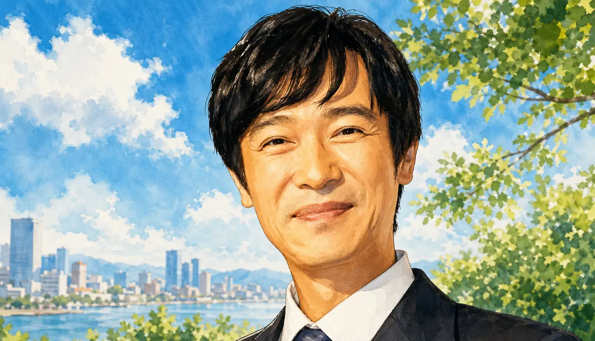 堺雅人を描いたイラスト。四柱推命で命式を読み解く記事の挿絵